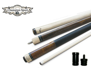 Champion ST brown Pool Cue Stick, Champion Glove,Two Black layer tips