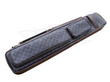 Instroke Cases Brown Cue bag Leatherette 4x8 Pool Cue Case Hold 4 Butts 8 Shafts
