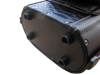Champion  Leatherette 2x4 Pool Cue Case with Stand(2 Butts 4 Shafts)- Black with Brown