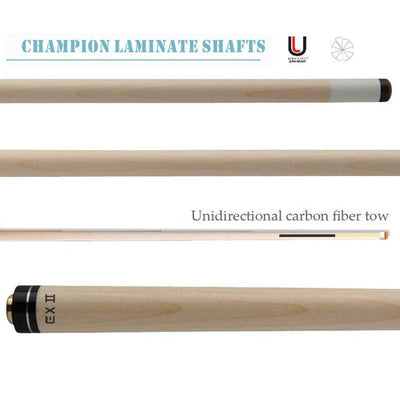 Champion S5 I-TECH Uniloc Low Deflection Pool Cue Pro Shaft ,11.75mm,12.5mm,13mm