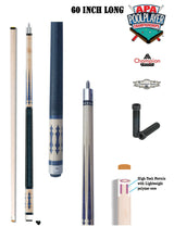 Champion LPC4 Retired Pool Cue Stick 60 inch long,Black or White Hard Case,Pro Taper shaft