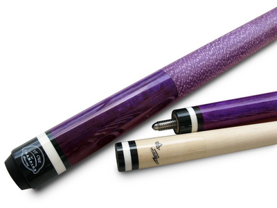 Champion Gator Purple Billiards Maple Pool Cue Stick (18-21 oz), Purple/black/White Case, Champion Pool Glove, Mode: ST10