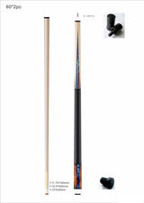 New 2022! Champion constellation series pool cue-Model No: CN-3, 60 inches long, Tip size: 11.75mm, 12.5mm or 13mm, 5/16 x 18 Joint with joint protectors, White case or Black Case