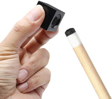 Champion Billiards Pool Cue Tip Repair Tool Accessories Trimmer/Burnisher/Shaper/ Black Cube Tapper, Cube 5 in 1 pool cue tip tool