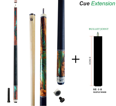 New 2022! Champion constellation series pool cue-Model No: Model No: CN-4, 56 inches long, Tip size: 11.75mm, 12.5mm,12.75mm or 13mm, Uniloc Joint with joint protectors, White case or Black Case