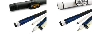 Black Friday Deal! Champion ST14 Sapphire blue Pool Cue Stick , Black or White Pool Case, Champion Glove