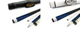 Black Friday Deal! Champion ST14 Sapphire blue Pool Cue Stick , Black or White Pool Case, Cuetec Glove