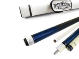 Black Friday Deal! Champion ST14 Sapphire blue Pool Cue Stick , Black or White Pool Case, Champion Glove