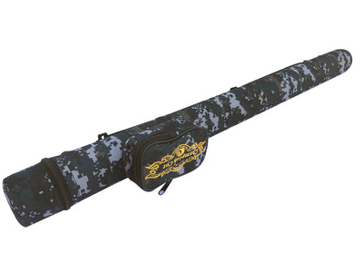 Champion 1x1 Hard Pool Cue Billiard Stick Camo Carrying Case 1B1S Nylon Case(Camo Blue)