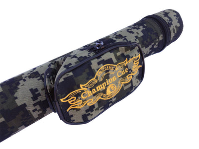 Champion 1x1 Hard Pool Cue Billiard Stick Camo Carrying Case 1B1S Nylon Case(Camo Green)