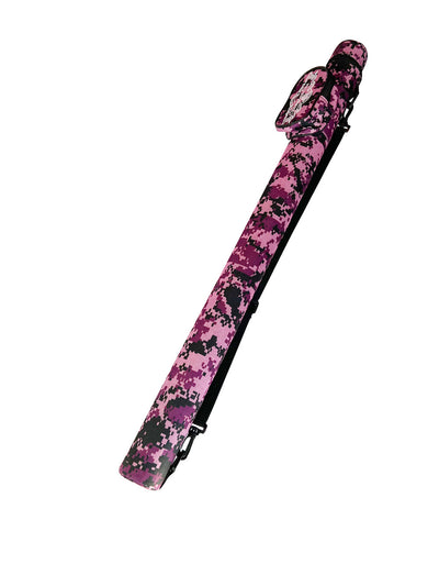 Champion 1x1 Hard Pool Cue Billiard Stick Camo Carrying Case 1B1S Nylon Case(Camo purple)