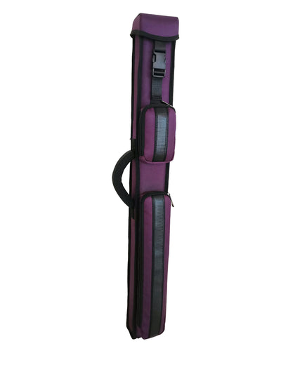 Champion 2X2,2X3,3X4 Nylon Billiard Pool Cue Stick Purple Hard Case 3S2B,2S2B,4S3B