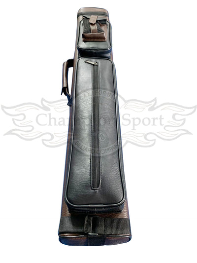 Champion leatherette Cue Cases 4x6 Holds 4 butts and 6 shafts pool cue,   Model: I-62605DB Dark Brown