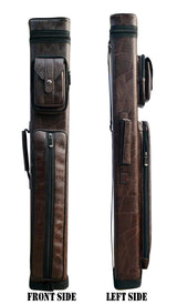 Champion leatherette Cue Cases 4x6 Holds 4 butts and 6 shafts pool cue,   Model: I-62605DB Dark Brown