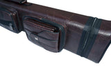 Champion leatherette Cue Cases 4x6 Holds 4 butts and 6 shafts pool cue,   Model: I-62605DB Dark Brown