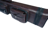 2020 New Instroke Leather Cue Cases 2x4 Holds 2 butts and 4 shafts pool cue,   Model: I-62605A Brown Color