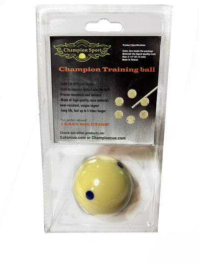 Champion 2-1/4" Billiard Practice Training Pool Cue Ball (6 Black dot), buy 2 get 1 free