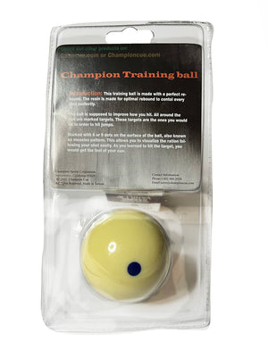 Champion 2-1/4" Billiard Practice Training Pool Cue Ball (6 Blue dot)