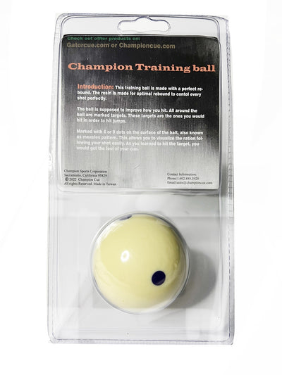 Champion 2-1/4" Billiard Practice Training Pool Cue Ball (6 Purple dot), buy 2 get 1 free