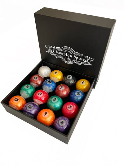 Champion Designer Candy 2-1/4" Billiard Pool Ball Set Complete 16 Ball Set,buy 2 get 1 free