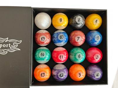 Champion Designer Candy 2-1/4" Billiard Pool Ball Set Complete 16 Ball Set,buy 2 get 1 free