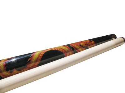 Champion Dragon pool cue and Limited Edition Evolution Carbon Shaft, Uni-Loc, 29" (11.75mm and 12.5mm)