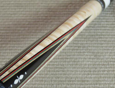 BLACK FRIDAY DEAL! Champion IN Ronnie-3 Inlaid Pool Cue with Low Deflection Shaft, Hard Case, Glove