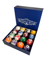 Champion  Marble Pool Balls set (Light Marble) Complete 16 Ball Set, buy 2 get 1 free