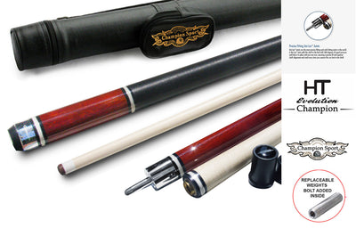 Champion Inlaid Custom Billiard NA Pool Cue Stick, Hybrid Shaft, Uni-loc Joint, Model: NA2