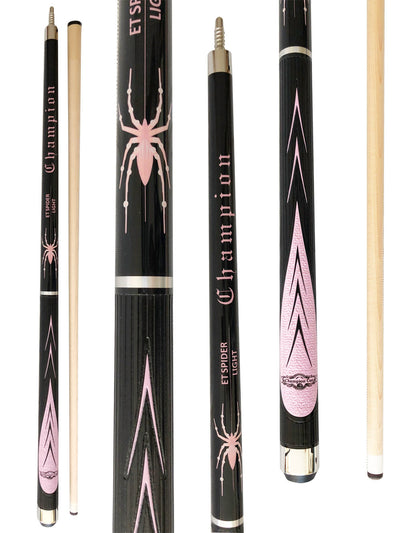 Champion Sport Pink Spider Billiards Pool Cue Stick (Radial Joint ,12.5mm), Cuetec Glove