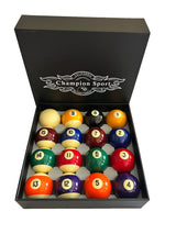 Champion Premium 2-1/4" Billiard Pool Ball Set Complete 16 Ball Set