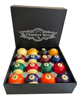 Champion Premium 2-1/4" Billiard Pool Ball Set Complete 16 Ball Set