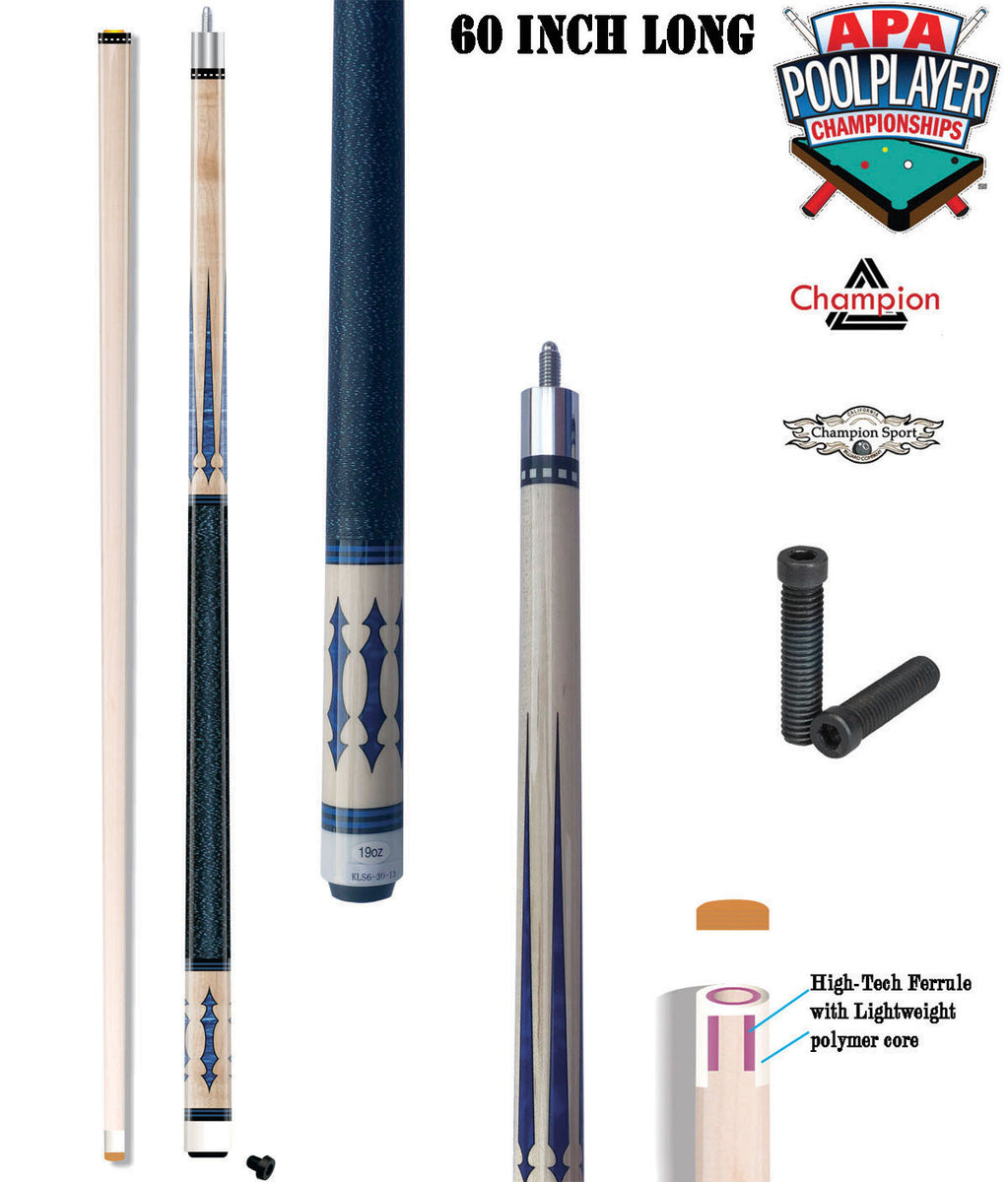 Champion LPC4 Pool Cue Stick 5/16 x 18 Joint,LowDeflection Shaft,Pro