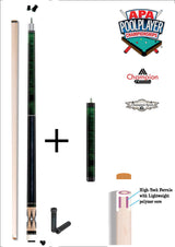 2021 Champion Noroc Pool Cue Stick Uniloc Joint, Low-Deflection Shaft,Pro Taper,Model: LPC504-U