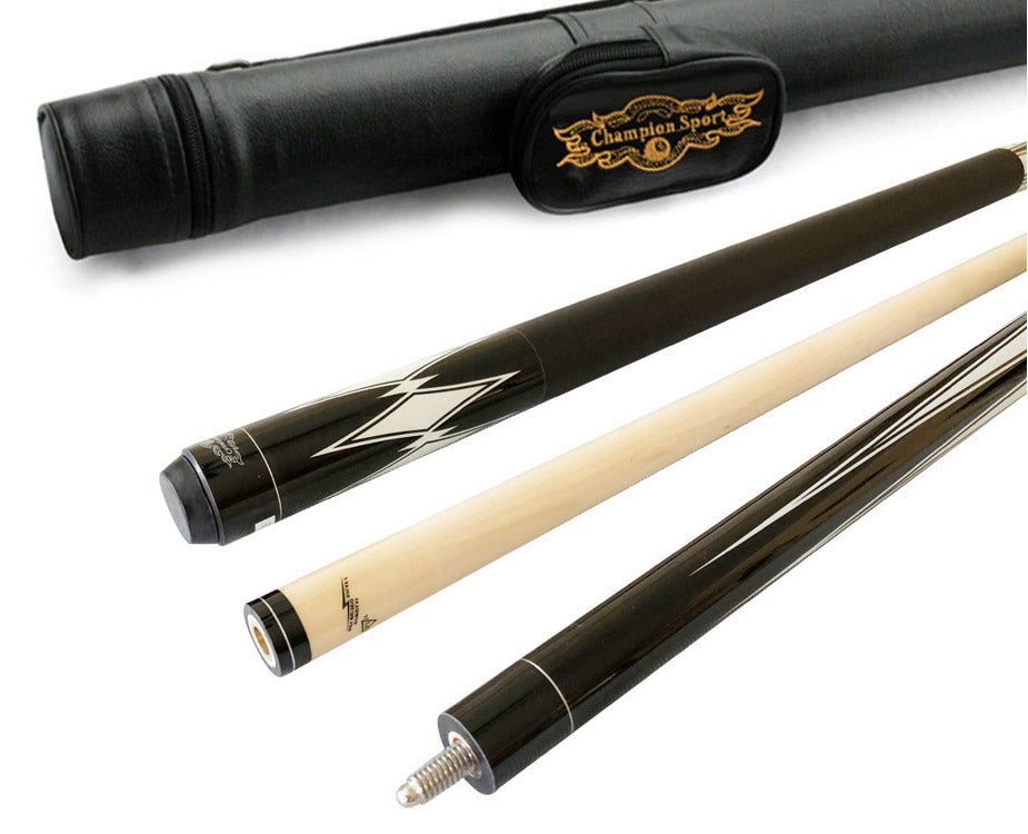 Champion Retired Pool Cue Stick, 60 inch , 5/6x18, White or Black