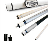 Champion ST5B Silver Pool Cue Stick , Black or White Pool case, Cuetec Glove