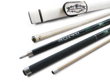 Champion Black Spider Pool Cue Stick (13mm, Radial Joint), Black or White Case, Cuetec or Champion Glove