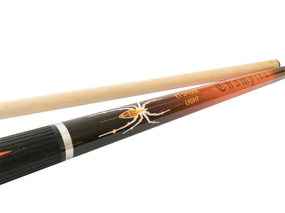 Champion Spider Billiards Maple Pool Cue Stick Billiard Glove