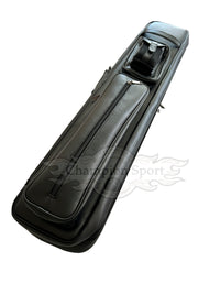 Champion Black bag Leatherette 4x8 Pool Cue Case Hold 4 Butts 8 Shafts, Black D-0437