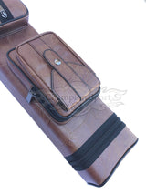 Champion leatherette Cue Cases 4x6 Holds 4 butts and 6 shafts pool cue,   Model: I-62605DB Dark Brown