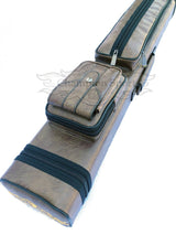 2020 New Instroke Leather Cue Cases 2x4 Holds 2 butts and 4 shafts pool cue,   Model: I-62605A Brown Color