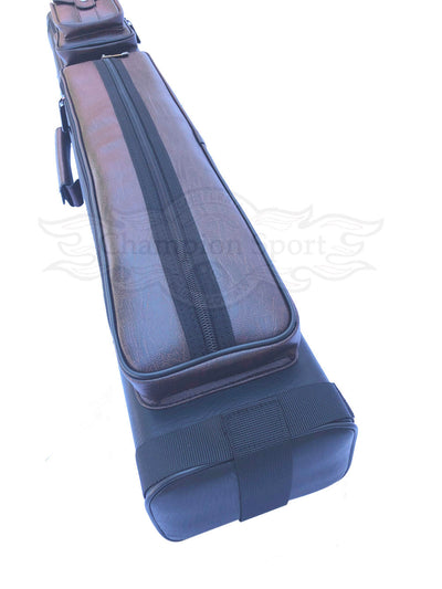 Champion leatherette Cue Cases 4x6 Holds 4 butts and 6 shafts pool cue,   Model: I-62605DB Dark Brown