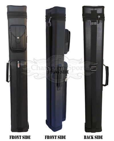 Champion leatherette Cue Cases 4x6 Holds 4 butts and 6 shafts pool cue,   Model: I-62605DB Dark Brown