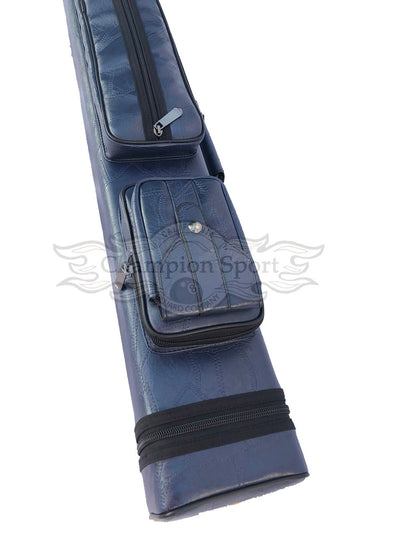 Champion leatherette Cue Cases 4x6 Holds 4 butts and 6 shafts pool cue,   Model: I-62605DB Dark Brown