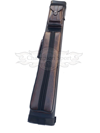 Champion leatherette Cue Cases 4x6 Holds 4 butts and 6 shafts pool cue,   Model: I-62605DB Dark Brown