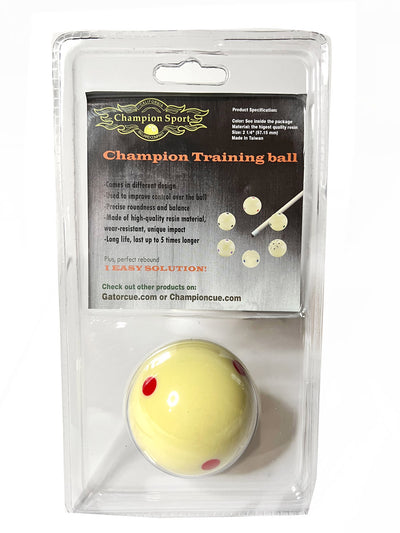 Champion 2-1/4" Billiard Practice Training Pool Cue Ball (6 dot, various Colors),buy 2 get 1 free