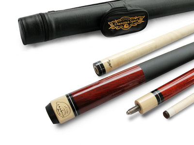 35% Off! Champion ST14 Wine Pool Cue Stick , Black or White Pool Case, Champion Glove