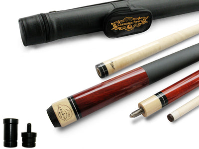 35% Off! Champion ST14 Wine Pool Cue Stick , Black or White Pool Case, Champion Glove