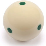 Champion 2-1/4" Billiard Practice Training Pool Cue Ball (6 Green dot),buy 2 get 1 free