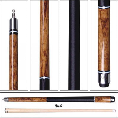 Champion Inlaid Custom Billiard NA Pool Cue Stick, Hybrid Shaft, Uni-loc Joint, Model: NA6